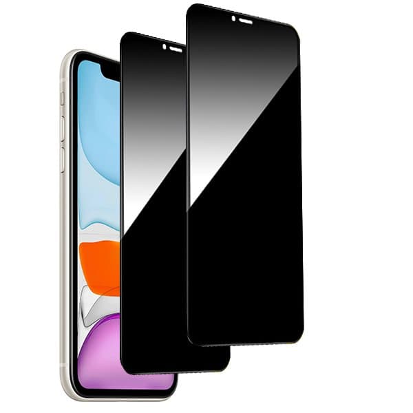 2-Pack iPhone 11 / XR Sekretessskärmskydd - Härdat Glas, Anti-Spy Privat Skydd
