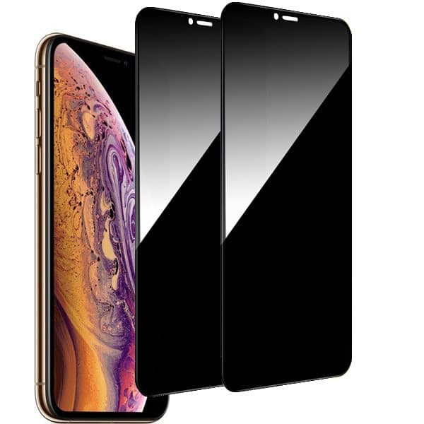 2-Pack iPhone X/Xs Sekretessskärmskydd - Härdat Glas, Anti-Spy Privat Skydd