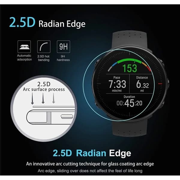 Polar Pacer Pro Härdat Glas 0.2mm 9H 2.15D