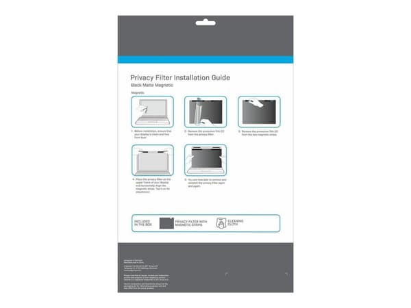 eSTUFF GLBM14316184, 35.6 cm (14"), 16:9, Laptop, Frameless display privacy filter, Matt, Anti-glare