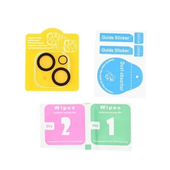 iPhone 15 / iPhone 15 Plus Kameraskydd Härdat Glas (5-pack)