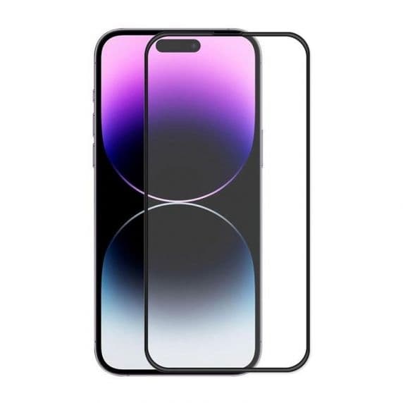 Skärmskydd iPhone 15 Pro - 3D Härdat Glas Svart (5-pack)