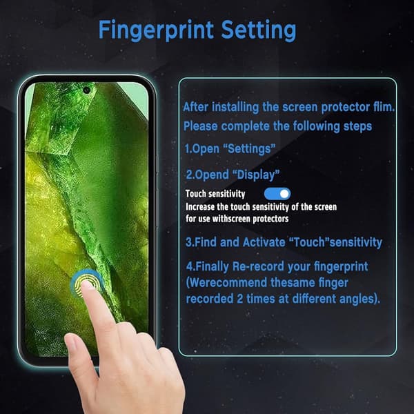 1-pakkaus karkaistu lasi näytönsuoja Google Pixel 8a