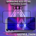 Miniatyrbild 5 av 5: 1-Pack SAMSUNG S23 FE 5G Skärmskydd & 1-Pack linsskydd - Härdat Glas 9H - Super kvalitet 3D