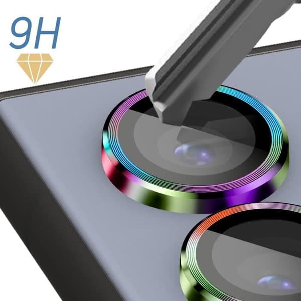 Kameraskydd - ENKAY - Samsung Galaxy S24 Ultra - 9H härdat glas - Flerfärgat - Paket med 3