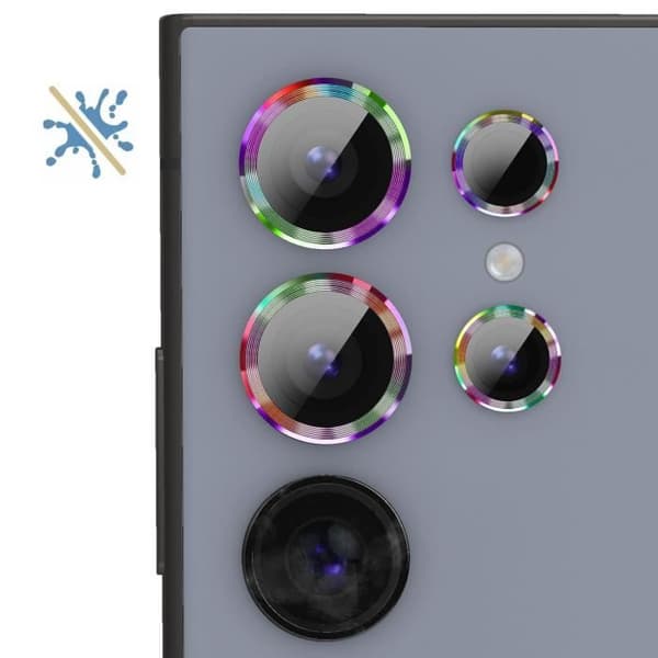 Kameraskydd - ENKAY - Samsung Galaxy S24 Ultra - 9H härdat glas - Flerfärgat - Paket med 3