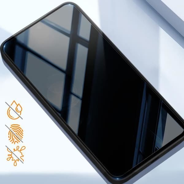 Härdat glas för Samsung S24 9H Hårdhet Anti-Scratch Total Cover Akashi Black