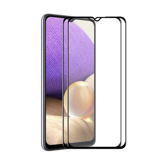 Skärmskydd Samsung A32 5G - 3D Härdat Glas Svart (5-pack)