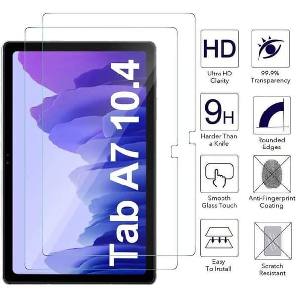 [2-pack] Skärmskydd i härdat glas för Samsung Galaxy Tab A7 10,4" (2020) SM-T500 T505 surfplatta