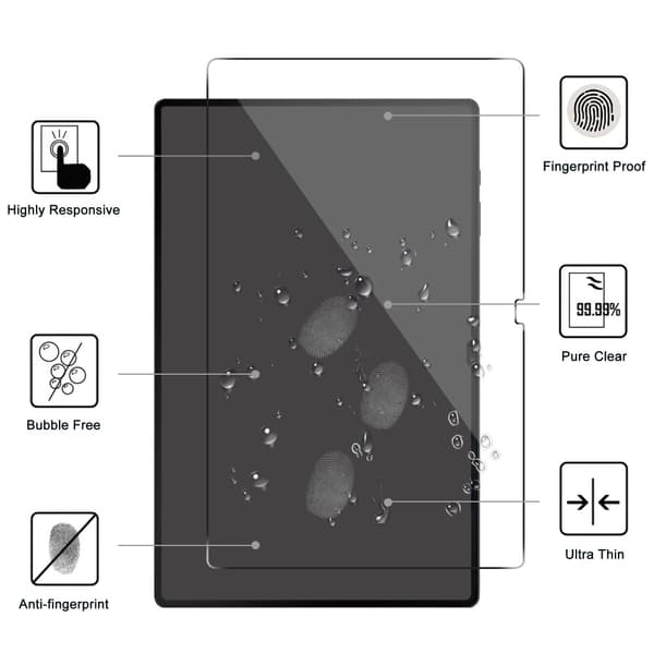 SKALO Samsung Tab S9 Ultra Hærdet Glas Skærmbeskyttelse