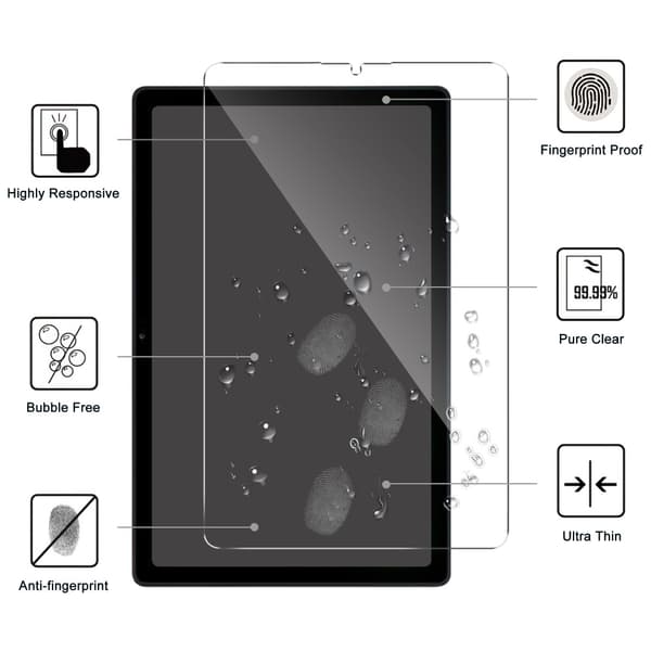 SKALO Samsung Tab A9 Skärmskydd i Härdat glas
