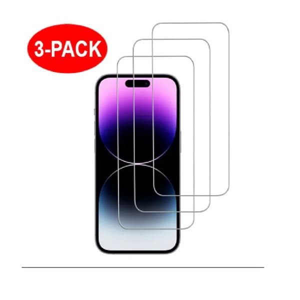 IPhone 15 Pro Skärmskydd i Härdat Glas 3-pack