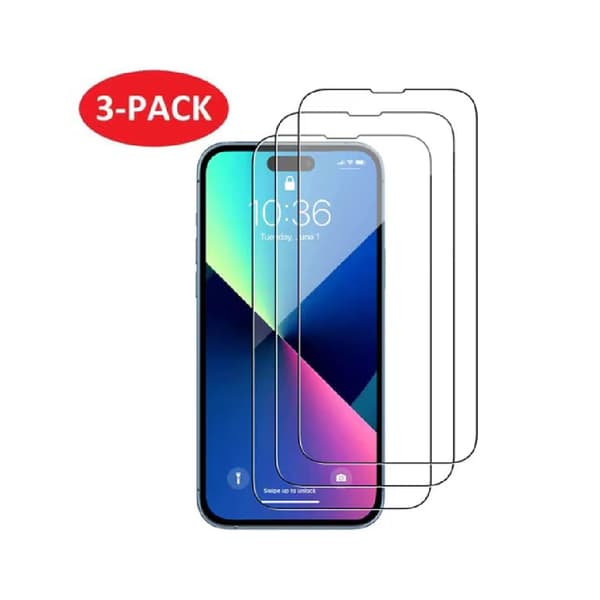 INF iPhone 14 skjermbeskytter i herdet glass (3-pakning)
