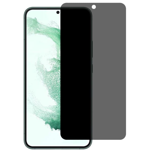 SKALO Samsung Galaxy S22 Privacy Hærdet Glas Skærmbeskyttelse - Svart