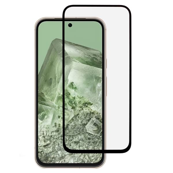 SKALO Google Pixel 8a Heltäckande Skärmskydd Härdat Glas - Svart