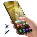 Miniatyrbild 4 av 4: Skärmfilm - AVIZAR - Galaxy S24 Plus - 5D härdat glas - Anti-repa - Full Lim Black