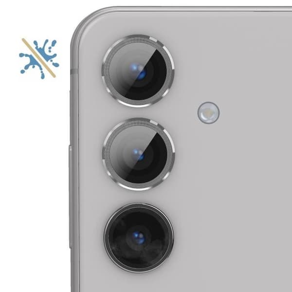 Kameraskydd - ENKAY - Samsung Galaxy S24 - 9H härdat glas - Paket med 3 - Silver