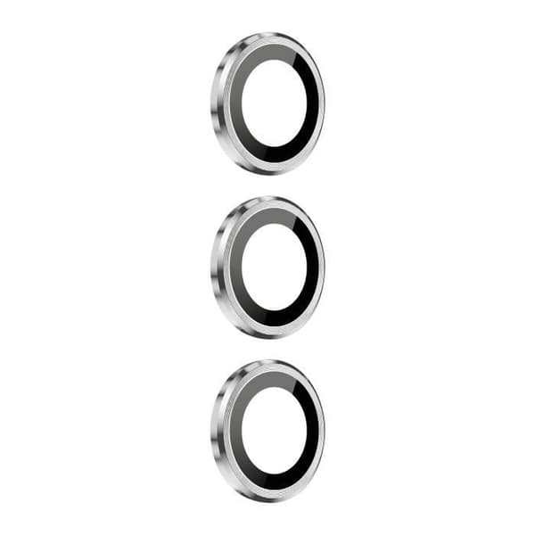 Kameraskydd - ENKAY - Samsung Galaxy S24 - 9H härdat glas - Paket med 3 - Silver
