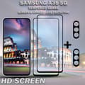 Miniatyrbild 2 av 5: 2-Pack SAMSUNG A35 5G Skärmskydd & 2-Pack linsskydd - Härdat Glas 9H - Super kvalitet 3D
