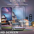 Miniatyrbild 2 av 5: 2-Pack SAMSUNG A55 Skärmskydd & 1-Pack linsskydd - Härdat Glas 9H - Super kvalitet 3D