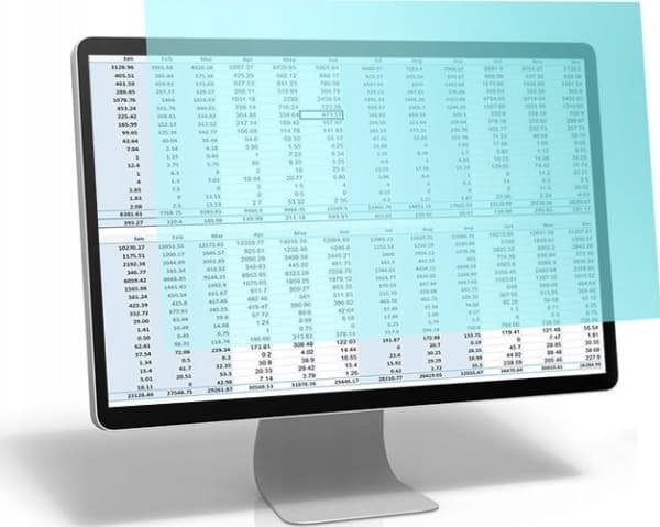 Qoltec blått lysfilter 24" | 16:9 | Øyebeskyttelse | Antirefleks | | for monitor