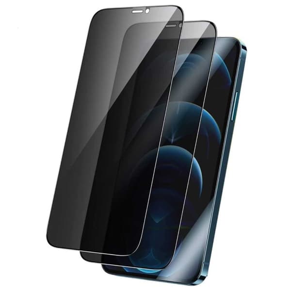2-Pack iPhone 12 Pro Max Privacy Screen Protector Full Coverage HD hærdet glas