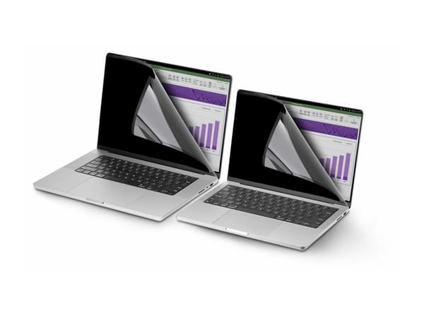 StarTech.com 133MF-PRIVACY-SCREEN, 33,8 cm (13,3"), 16:10, kannettava tietokone, kehyksetön näytön suojaussuodatin, sininen, häikäisyn esto, yksityis musta, Läpinäkyvä