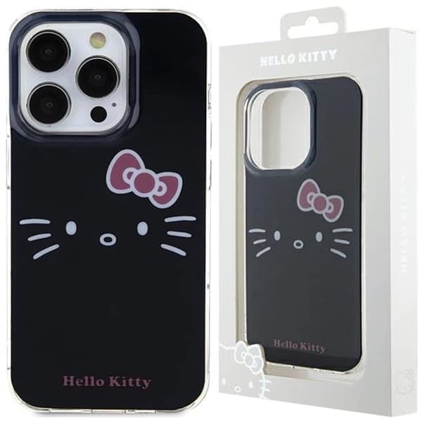 Hello Kitty IML Kitty Ansiktsbeskyttelsesdeksel til iPhone 14 Pro Max - svart