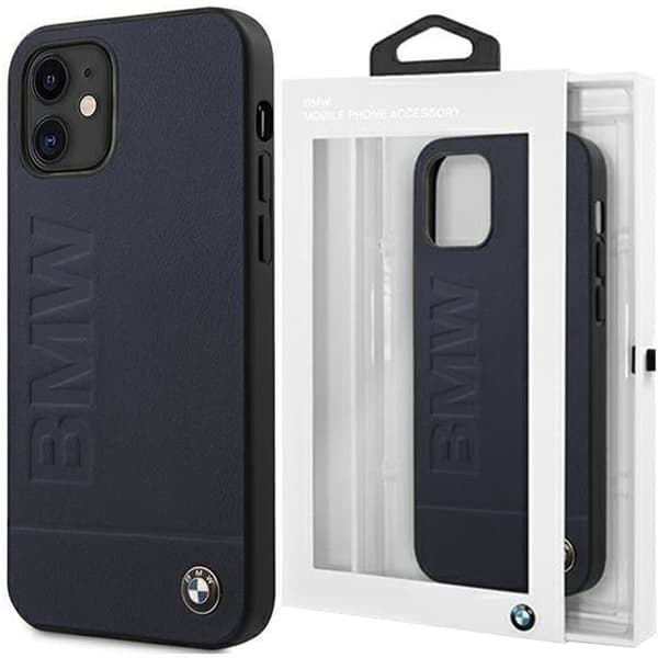 BMW BMHCP12SSLLNA veske iPhone 12 mini 5.4 marine/marine hard veske Signatur Logo Impressum