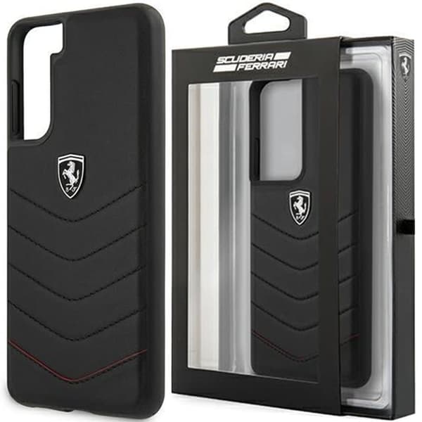 Ferrari FEHQUHCS21MBK S21+ G996 Svart/svart hardt etui Off Track Quiltet