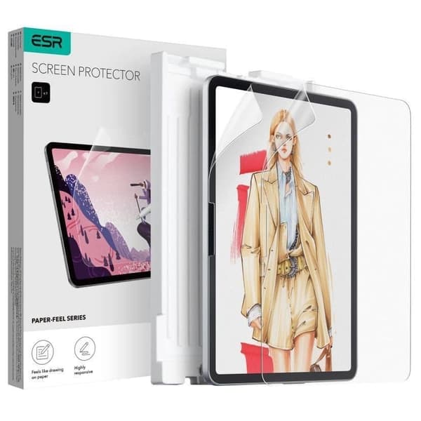 ESR Paper Feel beskyttende film iPad Air 13'' 2024 - matt 2 stk.