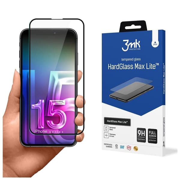 Apple iPhone 15 Pro - 3mk HardGlass Max Lite