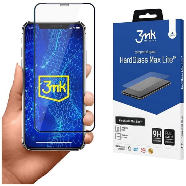 Apple iPhone X - 3mk HardGlass Max Lite