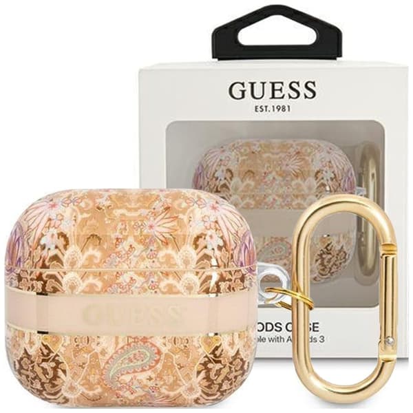 Gjett GUA3HHFLD AirPods 3 Cover Gold/Gold Paisley Strap Collection