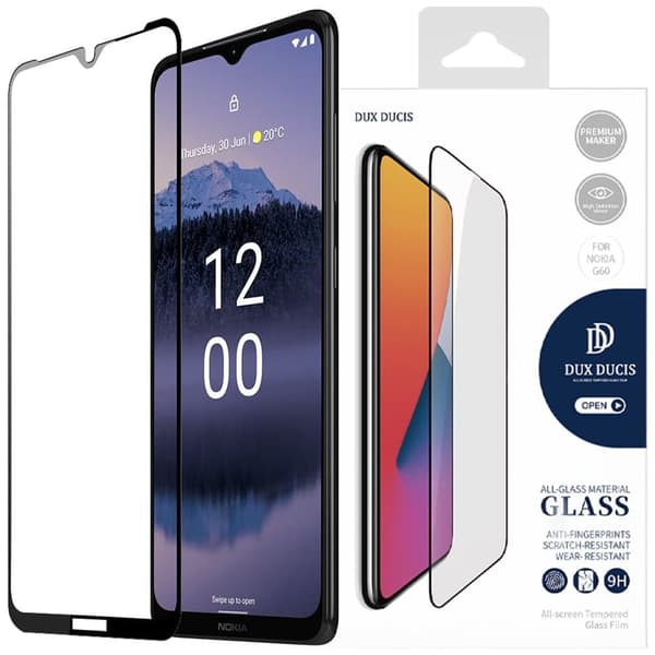 Dux Ducis 10D herdet glass Nokia G11 Plus 9H herdet glass med svart ramme
