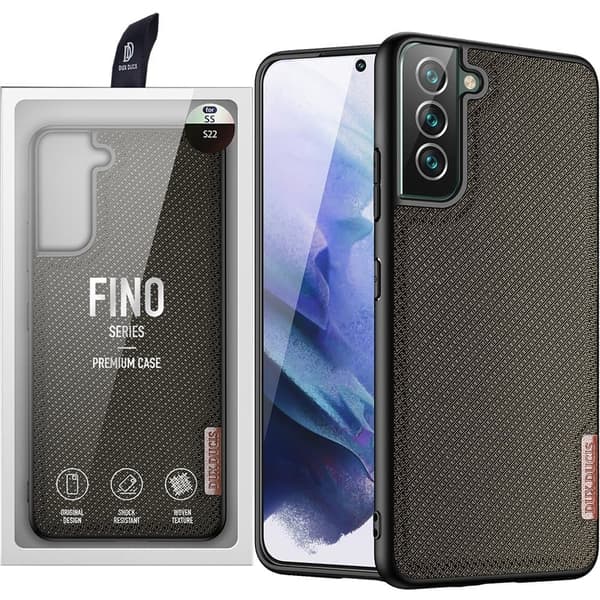 Dux Ducis Fino-deksel med nylonmateriale for Samsung Galaxy S22+ (S22 Plus) Grønn