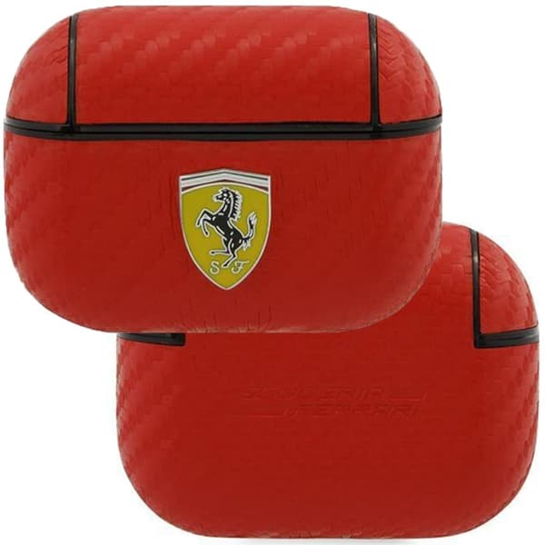 Ferrari FESAPCARE AirPods Pro deksel rød/rød On Track PU Carbon