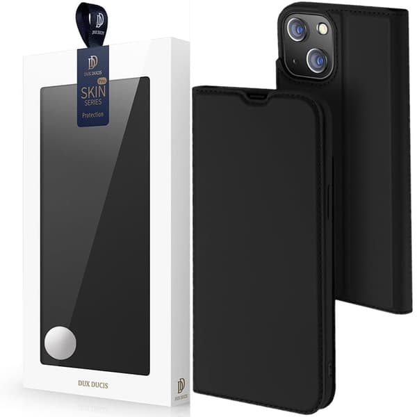 Dux Ducis Skin Pro deksel med klaff iPhone 13/14 svart