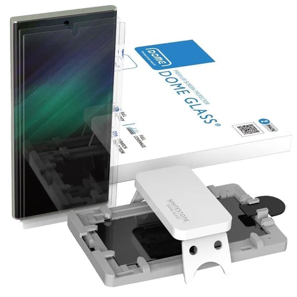 HERDET GLASS HVIT STEIN KUPPEGLASS 2-PACK GALAXY S23 ULTRA CLEAR