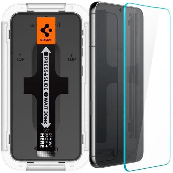 HERDET GLASS SPIGEN GLAS.TR "EZ FIT" 2-PACK GALAXY S23 CLEAR