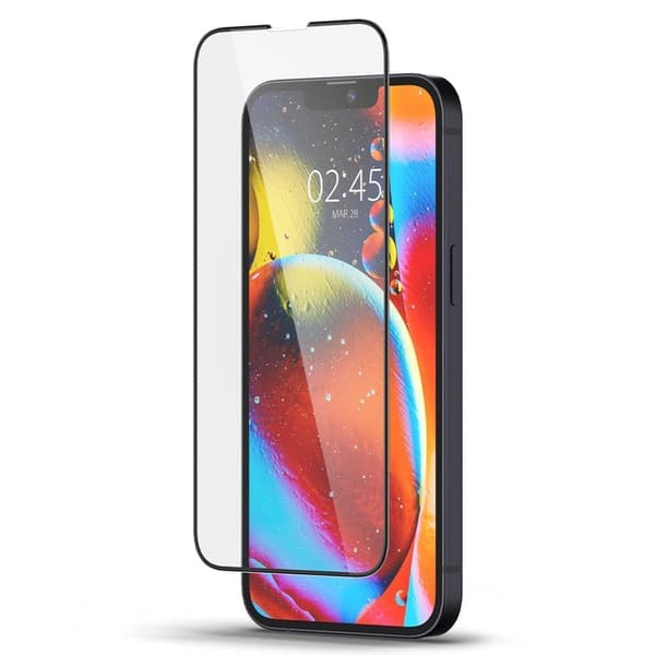 HERDET GLASS SPIGEN GLASS FC IPHONE 13 / 13 PRO / 14 SVART