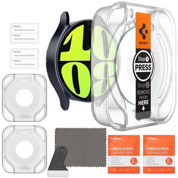 HERDET GLASS SPIGEN GLAS.TR "EZ-FIT" 2-PAK GALAXY WATCH 6 (44 MM) KLAR