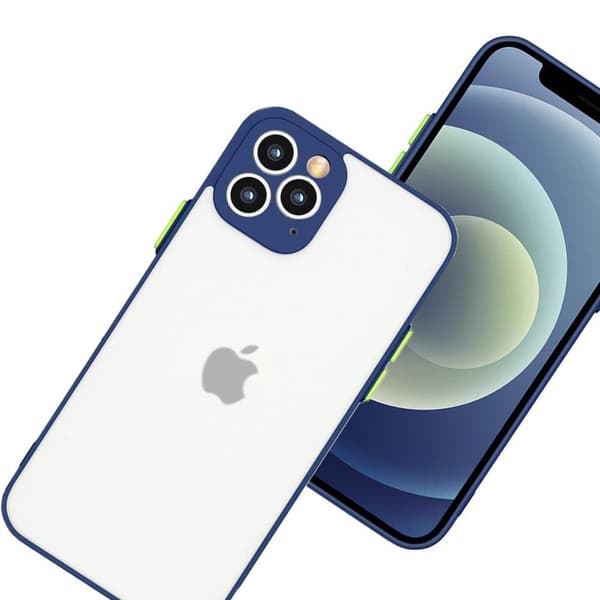 Milky Case Silikon fleksibelt gjennomsiktig deksel til Samsung Galaxy S21+ 5G (S21 Plus 5G) marineblå
