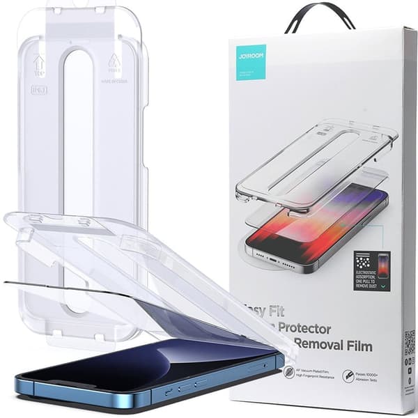 Joyroom Easy Fit Herdet glass i fullskjerm med monteringsramme for iPhone 14 Plus (6,7) (JR-DH11)