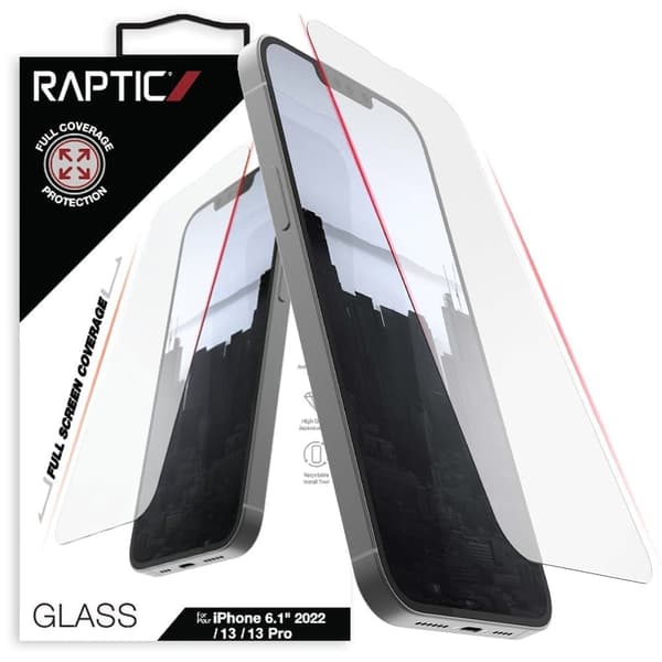Raptic X-Doria Full Glass herdet glass for iPhone 14 Pro fullskjerm