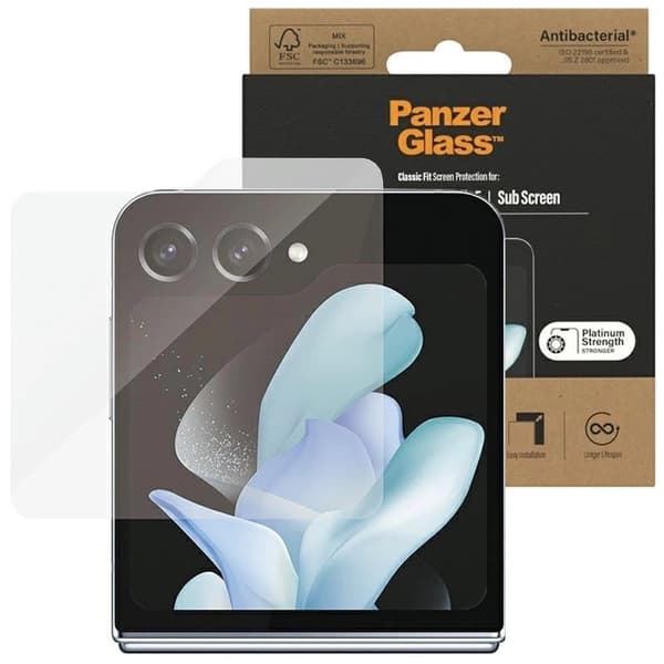 PanzerGlass Classic Fit antibakterielt glass for Samsung Galaxy Z Flip 5