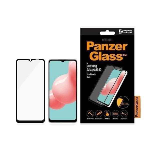 PanzerGlass E2E Standard herdet glass til Samsung Galaxy A32 5G - med sort ramme