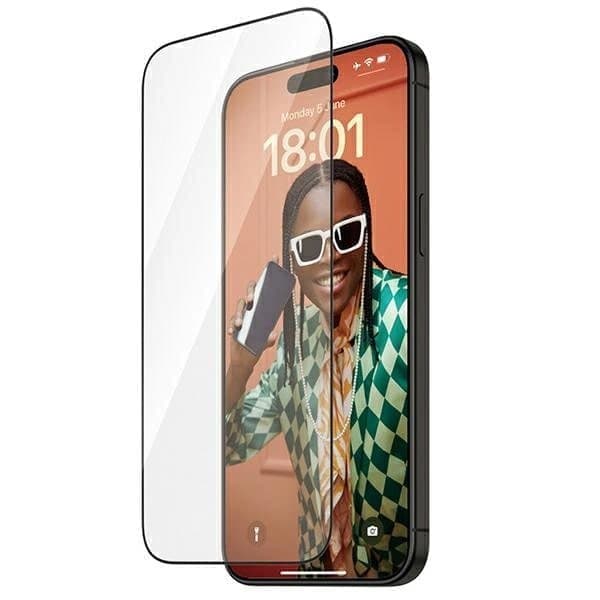 PanzerGlass Re:fresh Glass for iPhone 15 Pro Max med holder