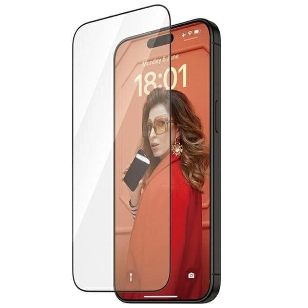 PanzerGlass Re:fresh Glass for iPhone 15 Pro med holder