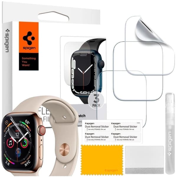 BESKYTTENDE FOLIO SPIGEN NEO FLEX 3-PACK APPLE WATCH 4 / 5 / 6 / 7 / 8 / SE (40 / 41 MM)